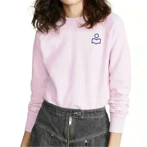 Isabel Marant Etoile Sweatshirt Size 40 Pink‎ Blue Emblem